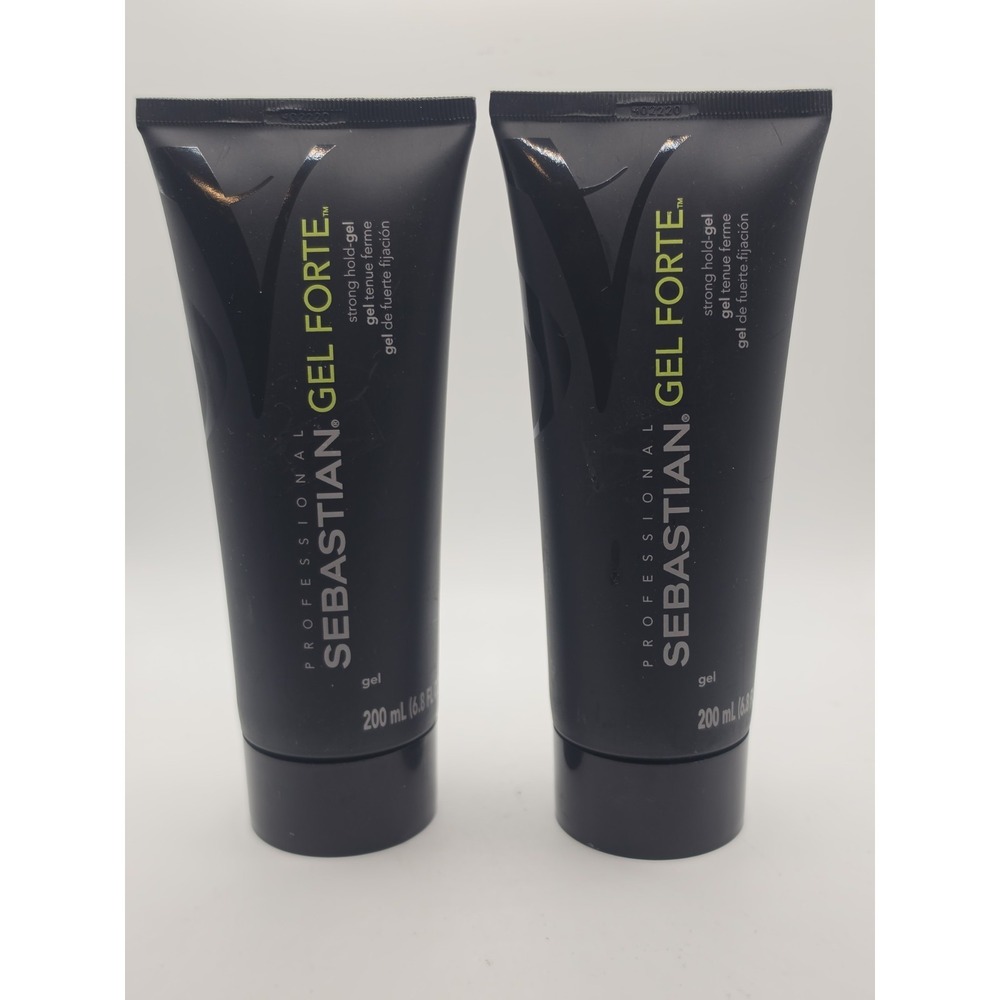 2 PACK Sebastian Professional Gel Forte Strong Hold Hair Gel 6.8oz 200ml Each